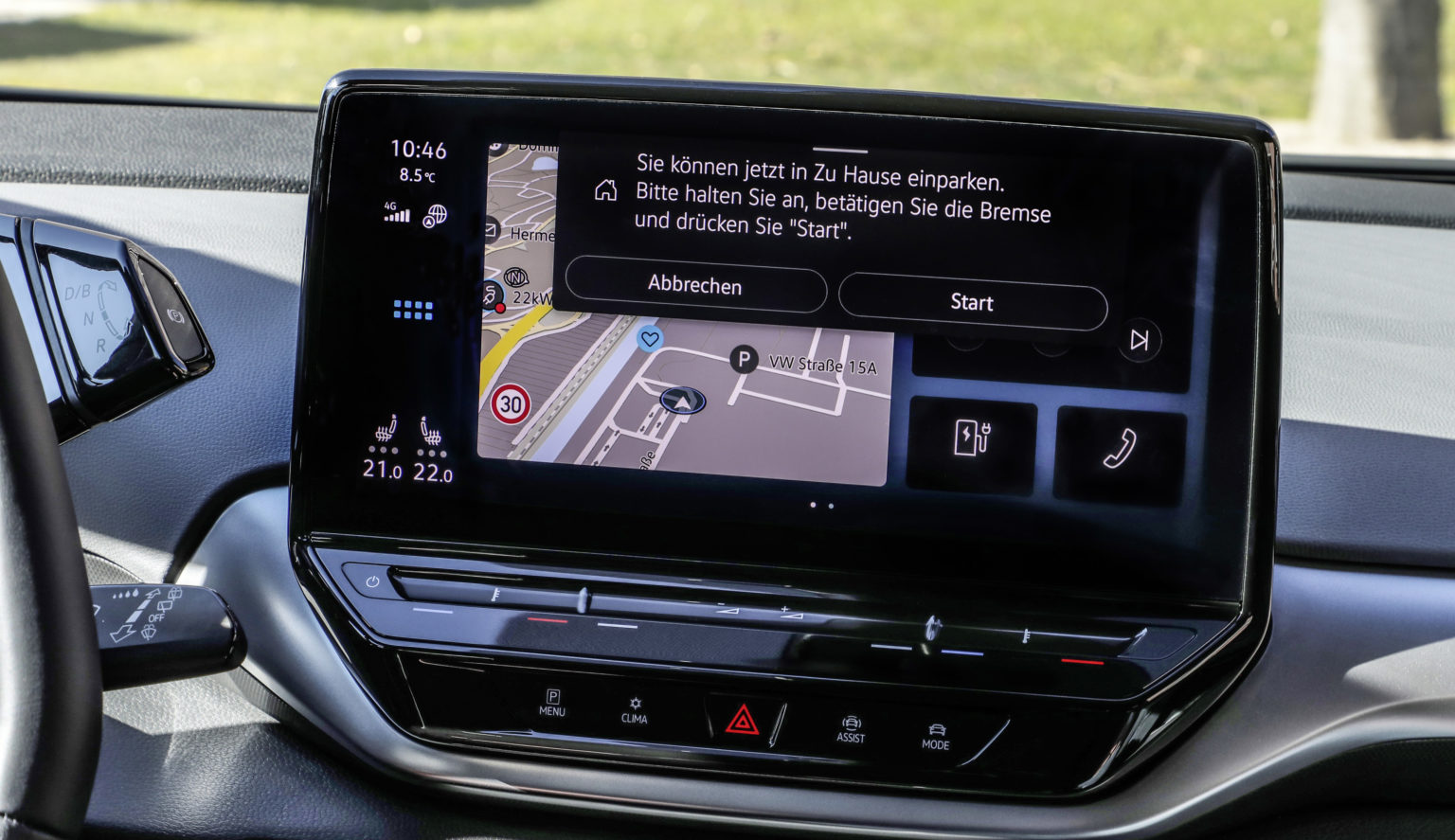 Park Assist Plus with memory function – parking mode memory recognized